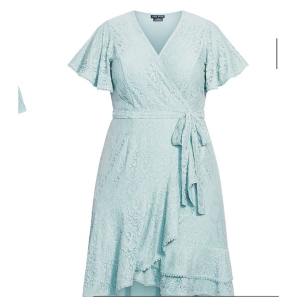 NEWT CITY CHIC Sweet Love Lace Dress in Light Blue